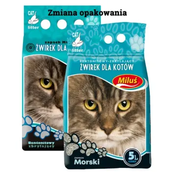 Miluś Morski żwir zbrylający bentonitowy 5L