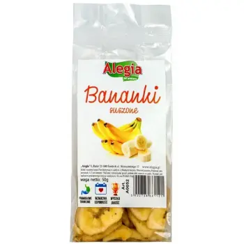 ALEGIA Przysmak Banany Suszone 50g