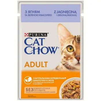 Purina Cat Chow Adult Jagnięcina I Zielona Fasolka 85g