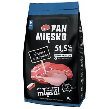PAN MIĘSKO Cielęcina Z Przepiórką Dla Szczeniąt XS 9kg