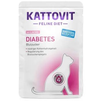 Kattovit Diabetes/Gewicht Łosoś 85g
