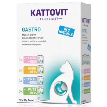 Kattovit Feline Diet Gastro Multipack saszetki 12x85g