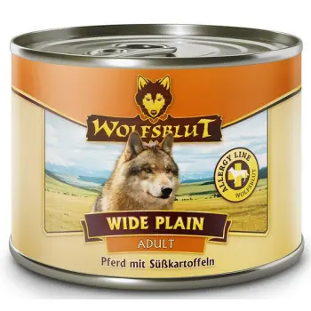 Wolfsblut Dog Wide Plain - konina i bataty puszka 200g