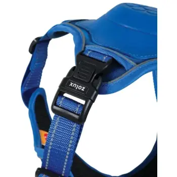 Zolux Szelki ze smyczą automatyczną Easyride S niebieskie