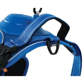 Zolux Szelki ze smyczą automatyczną Easyride M niebieskie