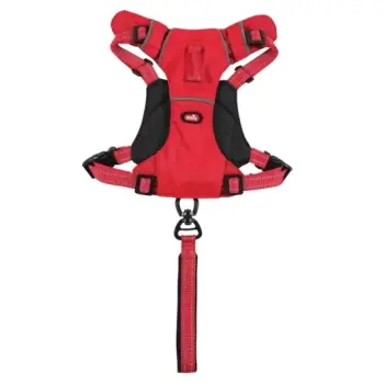 Zolux Szelki ze smyczą automatyczną Easyride XS czerwone