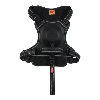 Zolux Szelki ze smyczą automatyczną Easyride M czarne