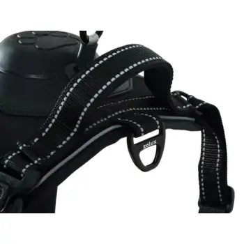 Zolux Szelki ze smyczą automatyczną Easyride M czarne