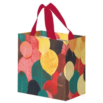 Torba Mini Kolorowe Listki 10L bordowe