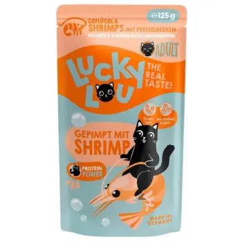 Lucky Lou Lifestage Adult Drób i krewetki saszetka 125g