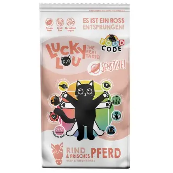 Lucky Lou Food Code Sensitive Wołowina & Konina 340g
