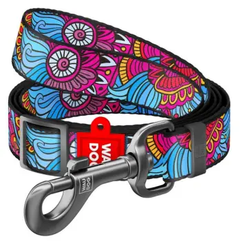 Collar WauDog Nylon Smycz nylonowa regulowana 25mm/152-183cm, wzór LATO
