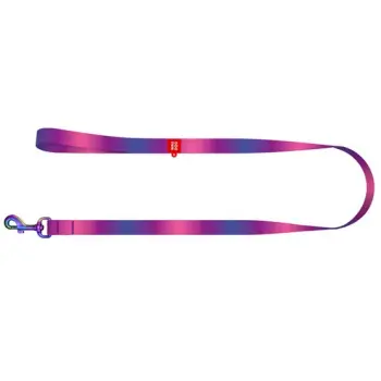 Collar WauDog Recycled Smycz nylonowa, gradient S 15mm/122cm fioletowy