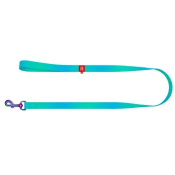 Collar WauDog Recycled Smycz nylonowa, gradient M 20mm/122cm niebieski