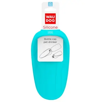 Collar WauDog Silicone Dysza do picia - końcówka 165x90mm niebieska