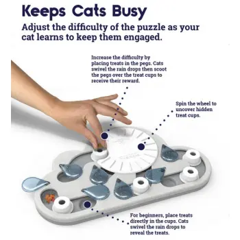 Nina Ottosson Cat Rainy Day Puzzle & Play - gra edukacyjna dla kotów