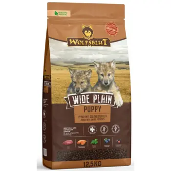 Wolfsblut Dog Wide Plain Puppy - konina i bataty 12,5kg