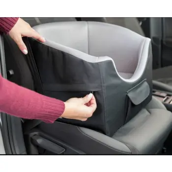 Trixie Siedzisko samochodowe dla psa 41x39x42cm czarno-szare [TX-13176]