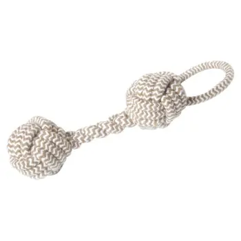 Dingo Zabawka dla psa - Kość z rączką beżowa