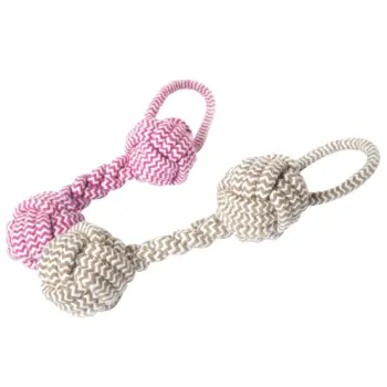 Dingo Zabawka dla psa - Kość z rączką beżowa