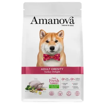 Amanova Dog Adult Obesity Turkey Delight - indyk 2kg