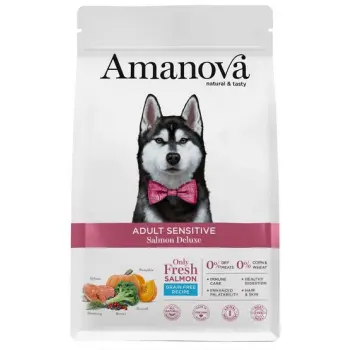Amanova Dog Adult Sensitive Salmon Deluxe - łosoś 10kg