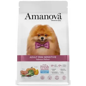 Amanova Dog Adult Mini Sensitive Salmon Deluxe - łosoś 800g