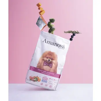 Amanova Dog Adult Mini Sensitive Salmon Deluxe - łosoś 800g