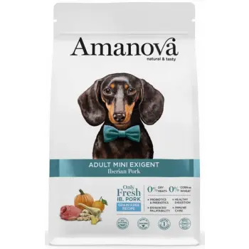 Amanova Dog Adult Mini Exigent Iberian Pork - wieprzowina 7kg