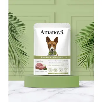 Amanova Dog Adult Luscious Lamb & Pork - jagnięcina i wieprzowina saszetka 300g [P05]
