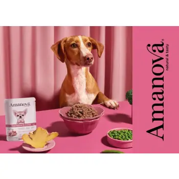 Amanova Dog Adult Tasty Salmon & Turkey - łosoś i indyk saszetka 100g [P06]