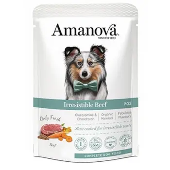 Amanova Dog Adult Irresistible Beef - wołowina saszetka 300g [P02]