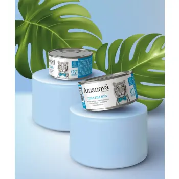 Amanova Cat Tuna Fillets - tuńczyk w bulionie puszka 70g [07]