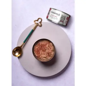 Amanova Cat Tuna & Beef - tuńczyk i wołowina w bulionie puszka 70g [16]