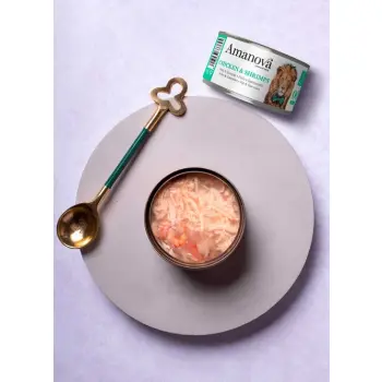 Amanova Cat Chicken & Shrimps - kurczak i krewetki w galaretce puszka 70g [06]