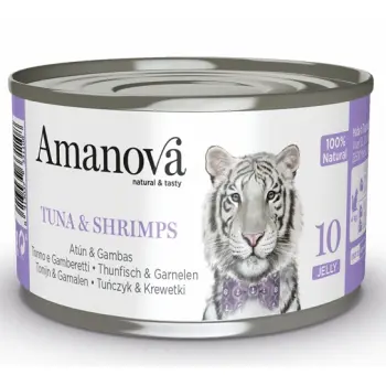 Amanova Cat Tuna & Shrimps - tuńczyk i krewetki w galaretce puszka 70g [10]