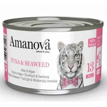 Amanova Cat Tuna & Seaweed - tuńczyk i wodorosty w galaretce puszka 70g [13]