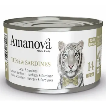 Amanova Cat Tuna & Sardines - tuńczyk i sardynki w galaretce puszka 70g [14]