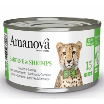 Amanova Cat Sardine & Shrimps - sardynki i krewetki w galaretce puszka 70g [15]