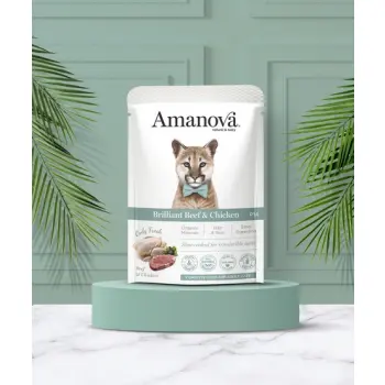 Amanova Cat Brilliant Beef & Chicken - wołowina i kurczak saszetka 85g [P14]