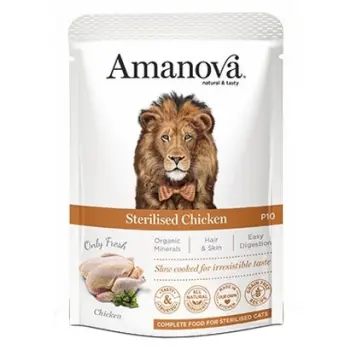 Amanova Cat Sterilised Chicken - kurczak saszetka 85g [P10]