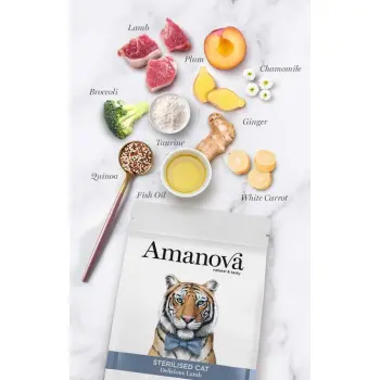 Amanova Cat Sterilised Delicious Lamb - jagnięcina 1,5kg