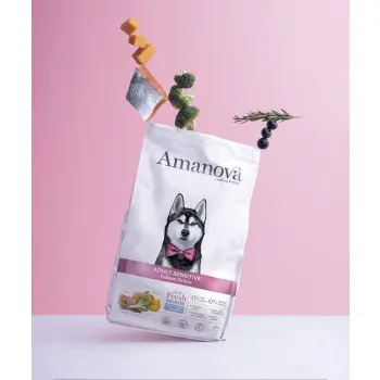 Amanova Dog Adult Sensitive Salmon Deluxe - łosoś 2kg