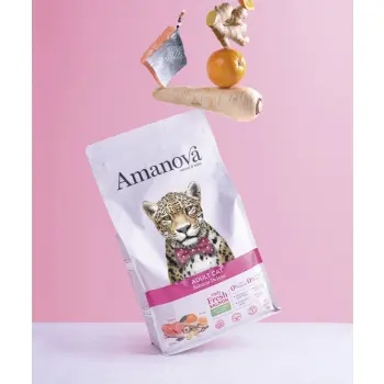 Amanova Cat Adult Salmon Deluxe - łosoś 1,5kg