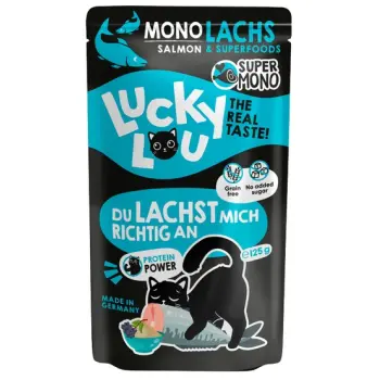 Lucky Lou SuperMono Łosoś saszetka 125g