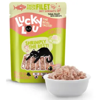 Lucky Lou Extrafood Tuńczyk i krewetki w galaretce saszetka 70g