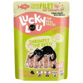Lucky Lou Extrafood Tuńczyk i krewetki w galaretce saszetka 70g