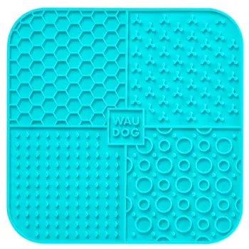 Collar WauDog Silicone Mata do lizania 19x19x1cm niebieska