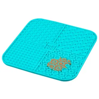 Collar WauDog Silicone Mata do lizania 19x19x1cm niebieska