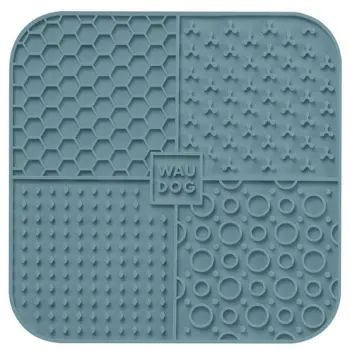 Collar WauDog Silicone Mata do lizania 19x19x1cm szara